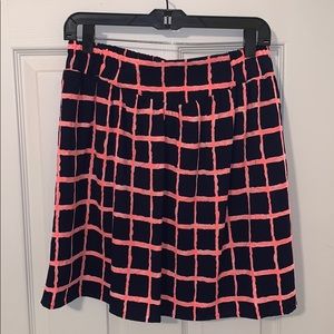 Miami size L navy blue & hot pink mini skirt